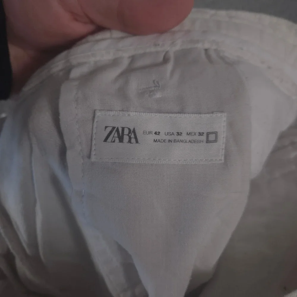 Zara Pants Mens 32x29 Tapered Leg Linen Drawstring Waist Summer Beach Casual